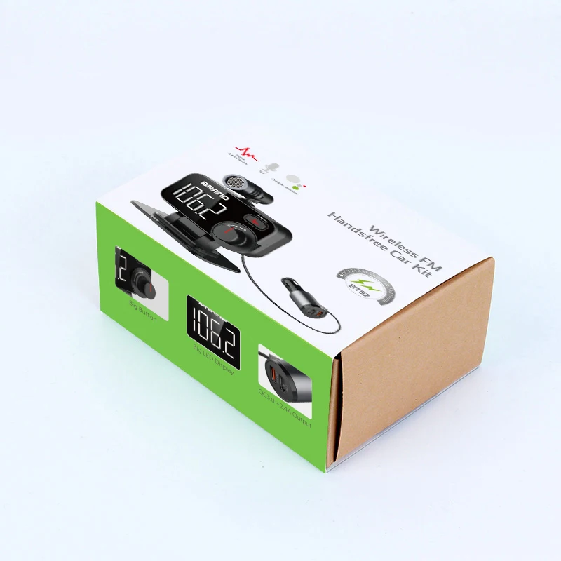 External rotatable microphone new function car Kit blue tooth car mp3 player fm transmitter