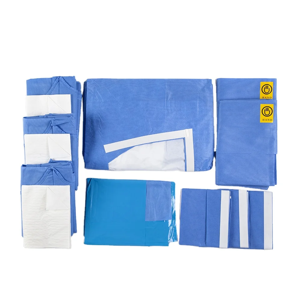 Hot sales disposable High Quality For Surgeon Ues Sterile Basic Surgical Drape Set for Hospital