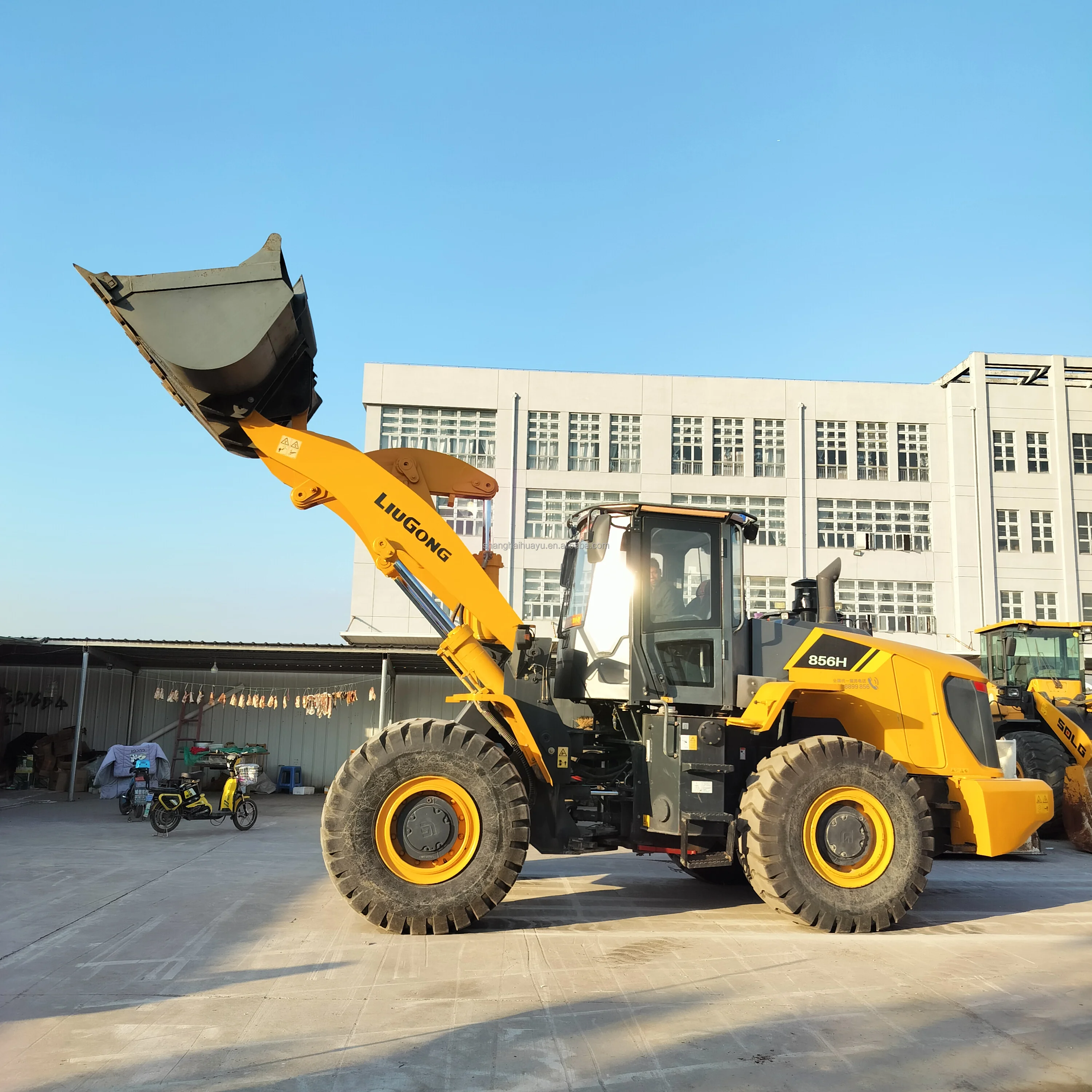 Лидер продаж китайский Подержанный Фронтальный Погрузчик Liugong 856H 856CL 5 тонн китайского большого колесного погрузчика LG856