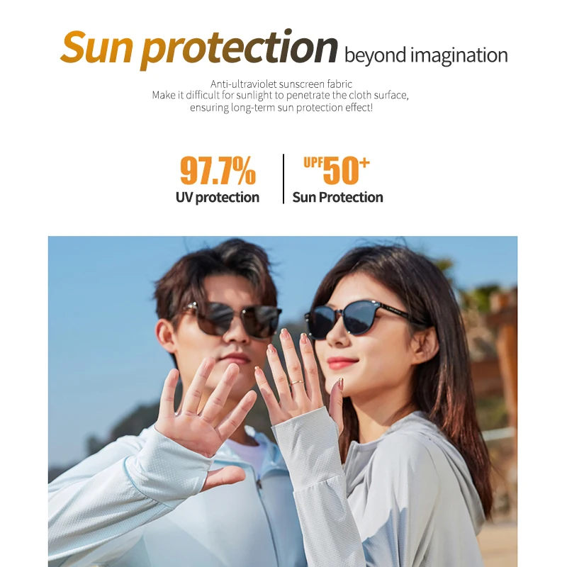 Sun Protection Anti-Uv Knitted Cool Quick Dry Breathable Hooded Fishing Custom Long Sleeve Men Women Rash Guard