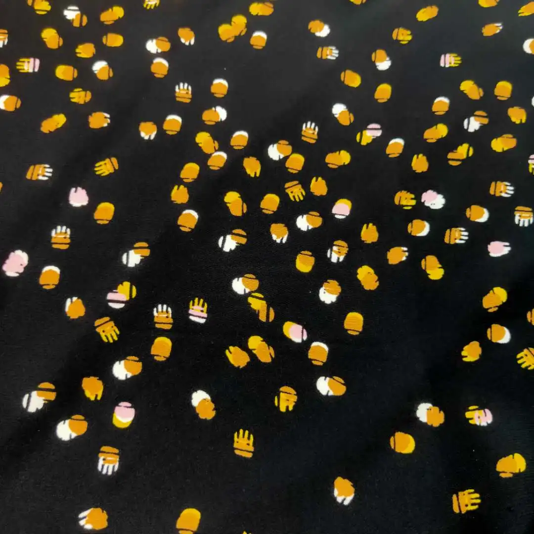 
High quality China manufacture screen printing viscose soft handfeeling fabric for fashion ladies 