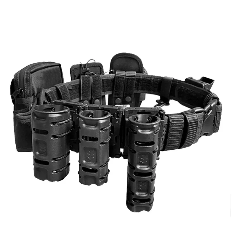 360 Degree Rotation Telescopic Baton Case Flashlight Holster Pepper Spray Pouch Case Self Defense Kit