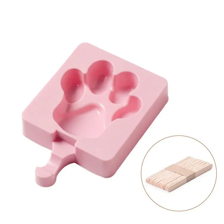 4 or 8 Cavity Oval Mini Cake Cakesicle Silicone Popsicle Mold for DIY Ice Popsicle Tools Silicone Ice Cream Mold/