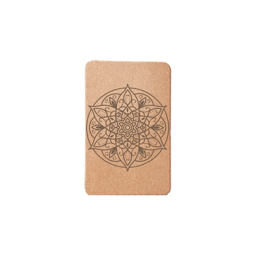 Gymnastics Training full Colour printing Recycle Cork Large Yoga Block,  yoga mat set with blocks and strap