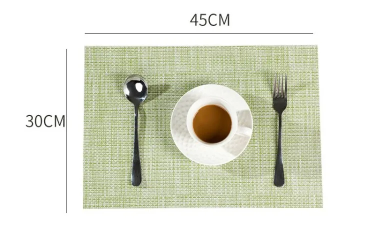 homEdge PVC Placemat Non-Slip Heat Resistant Place Mats Washable Vinyl Placemats