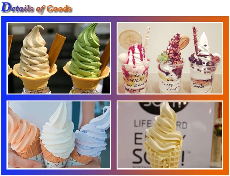 Industrial 3 flavor floor style frozen ice cream yogurt making machine