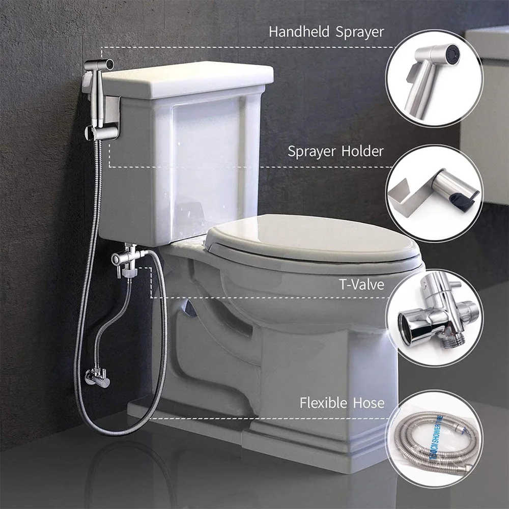 2024 New Arrival Portable smart travel toilet Bidet Sprayer hot and cold faucet in stock