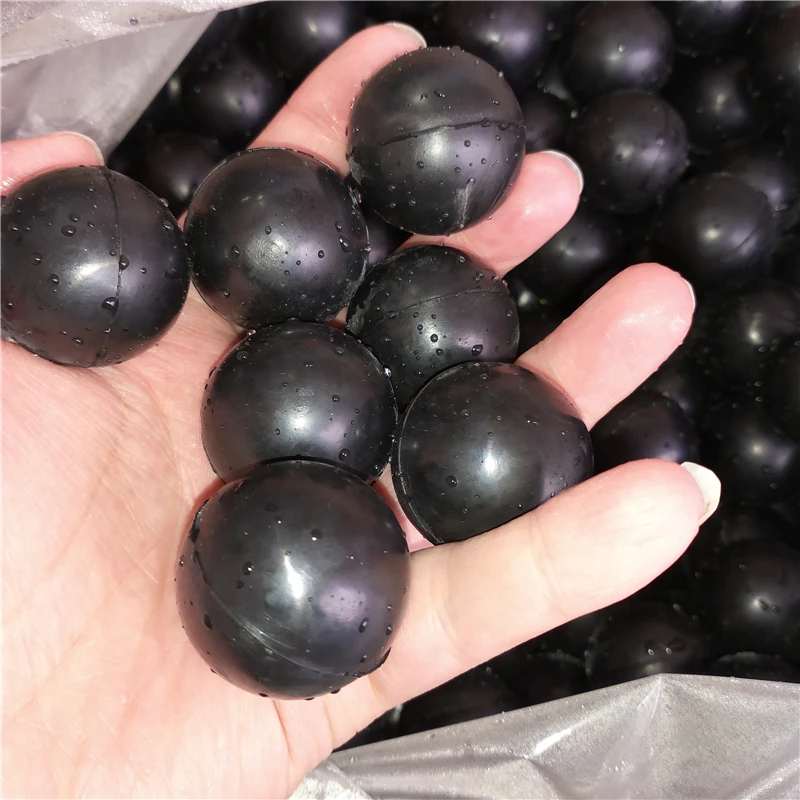 Черный твердый резиновый шар высокой плотности на заказ