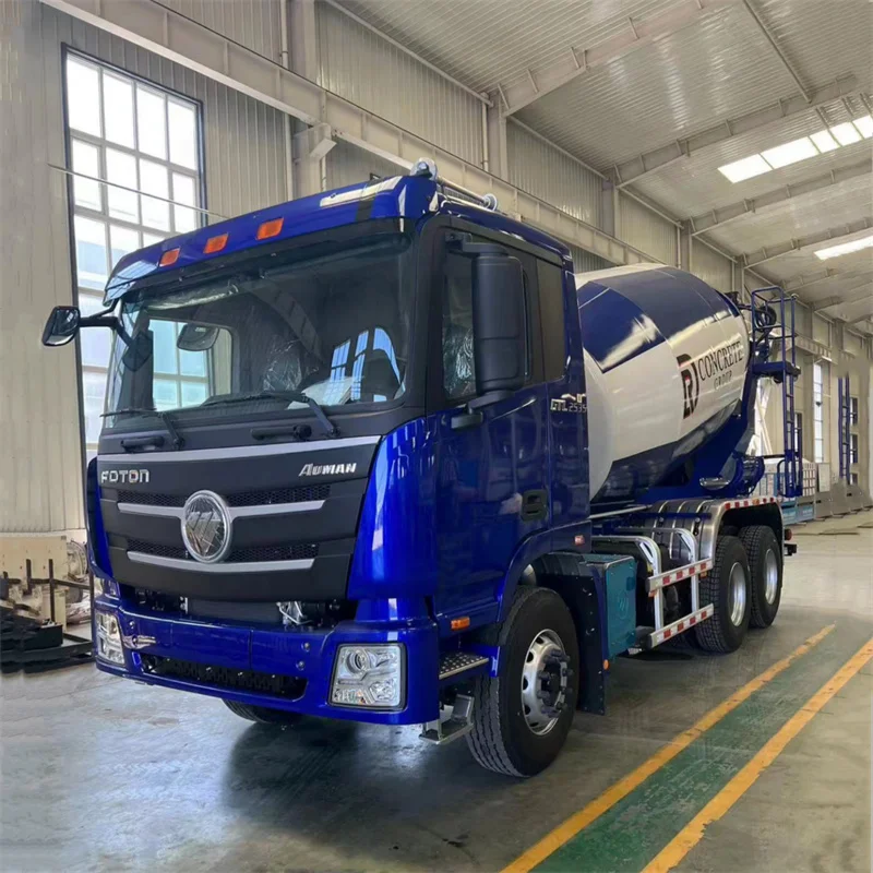 Hot Cheap Euro4/5 Foton Auman 6x4 Automatic Tank 6/8/10cbm Concrete Mixer Truck