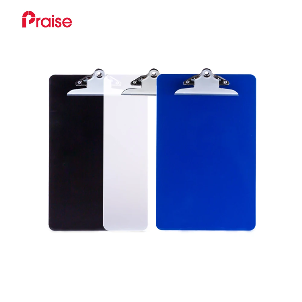 Legal size hard  plastic butterfly clips horizontal medical  hanging clipboards