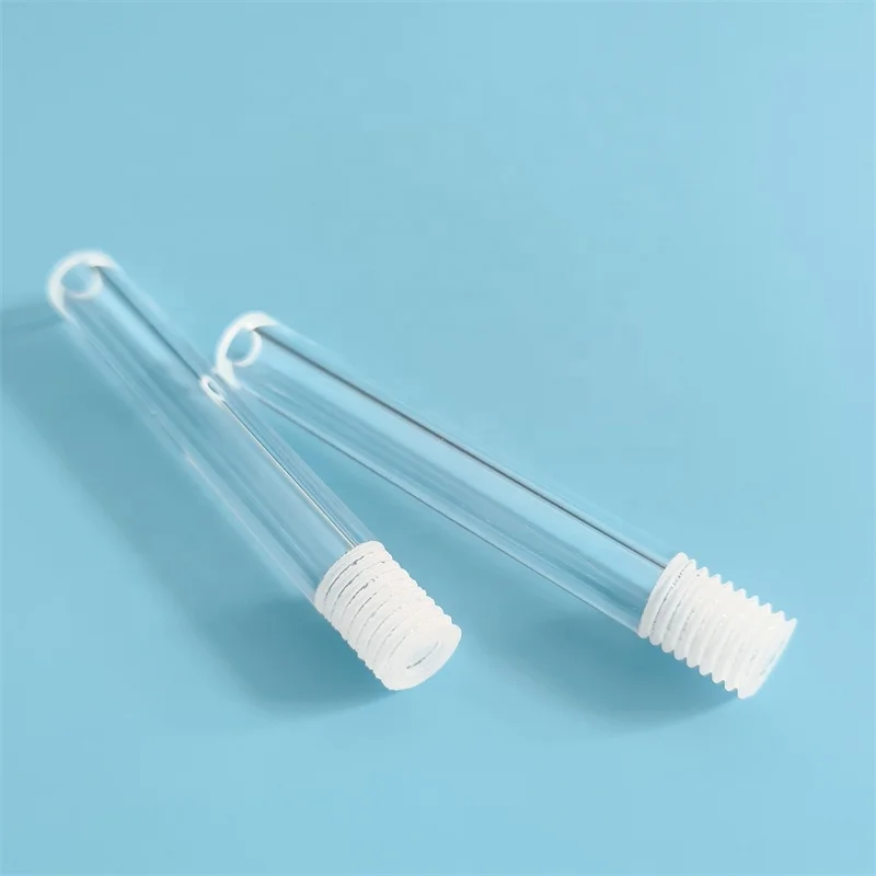 Threaded Quartz Glass Tube For Laboratory Equipment With Thread