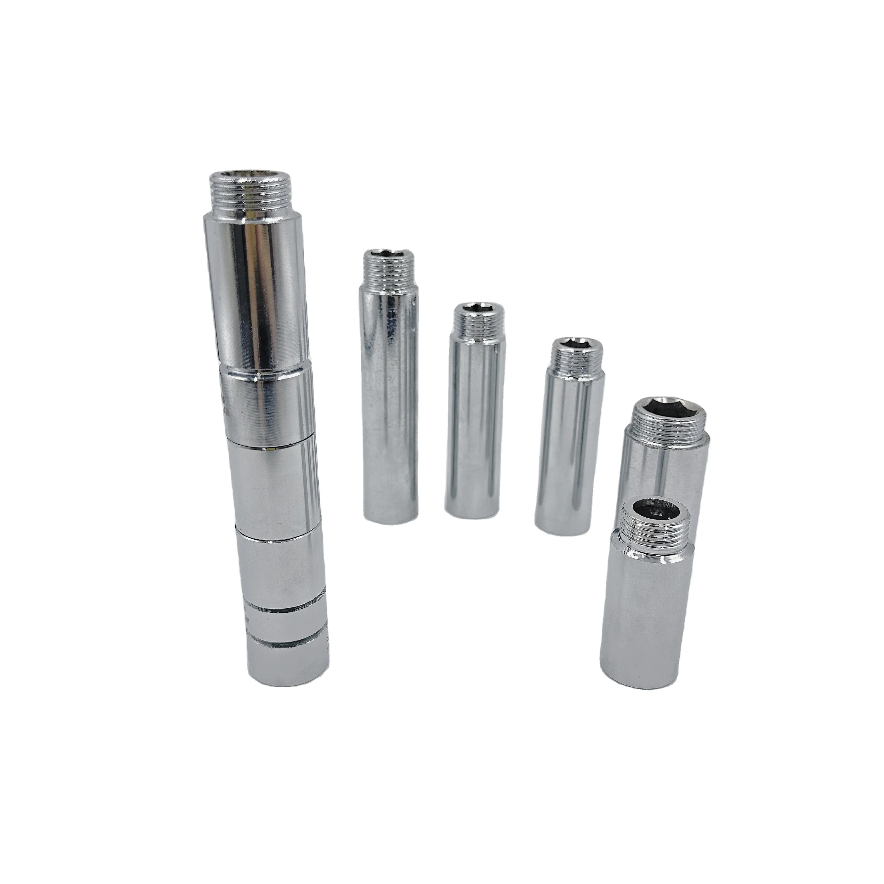 201 Stainless Steel Extension Fittings Faucet Connector Plated Female Fittings Customized Extension Pipe Fittings