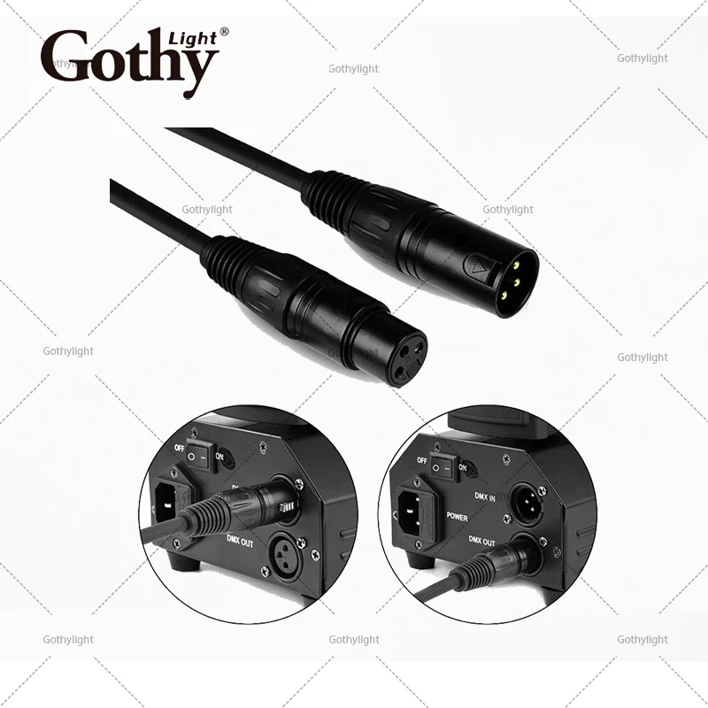 Кабель управления dmx для сценического освещения, 3 провода, кабель XLR Dmx