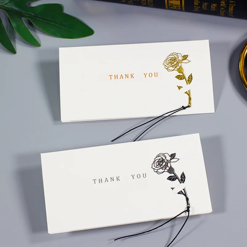 Custom Bulk Birthday Invitation Cards Thank You Cards with Gold Foil Embossed Letters