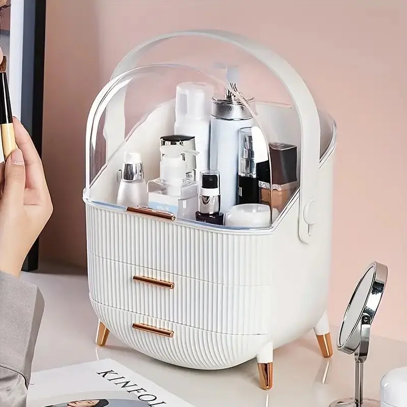 Large Volume Perfume Makeup Display Storage Boxes Bins Makeup Desktop Organizer with Drawers