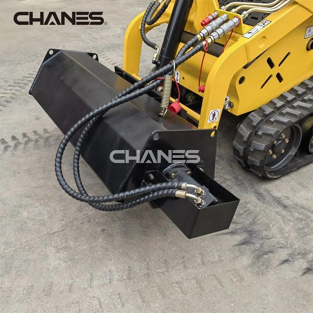 China  Chanes diesel  mini skid steer loader  tracked attachment cultivatory rotary tiller tractor garden small rotary tiller