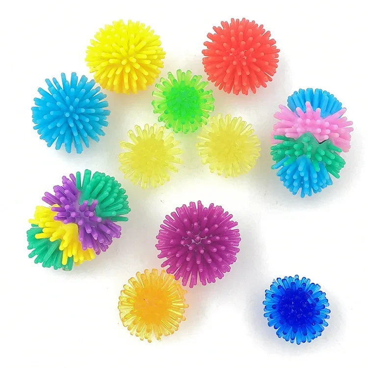 wholesale Baby toys small hedgehog puffer ball  soft rubber vent baby squeezing toy