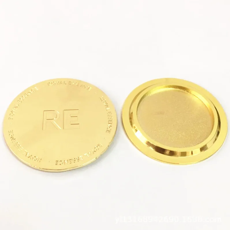Высококачественный цинковый сплав, размер под заказ, золотая, розовая, золотая, Серебряная Свеча, диффузор, камень, круглая металлическая крышка