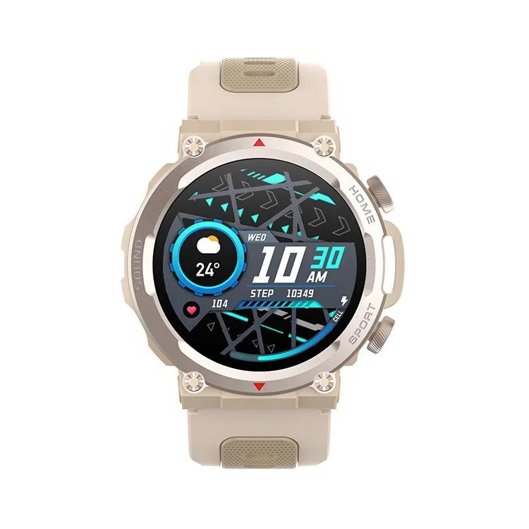Fashion S56T Outdoor Sports Smart Watch 1.39 inch Round Full Touch Screen IP67 Waterproof BT Call Voice Assistant Men Smartwatch