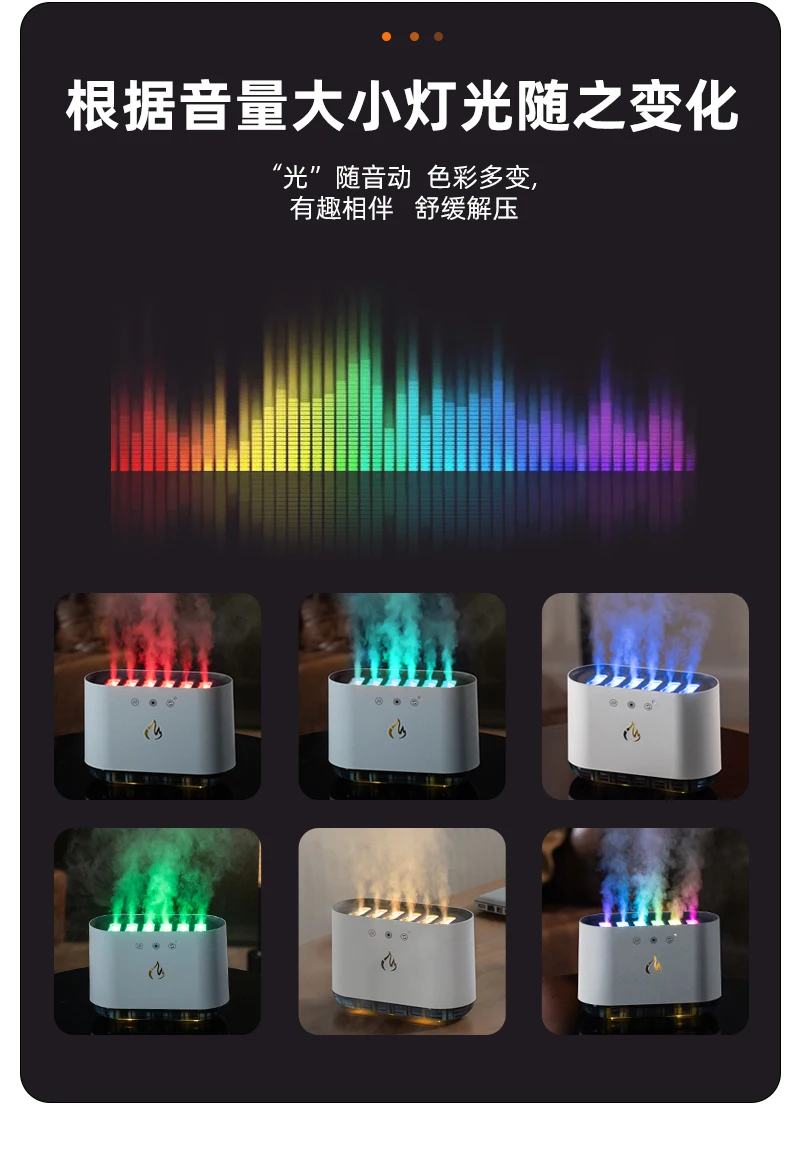 New Arrival Smart Technology 2023 Music Light Humidifier Melodic Cool Mist humidifiers with Intelligent Voice Control
