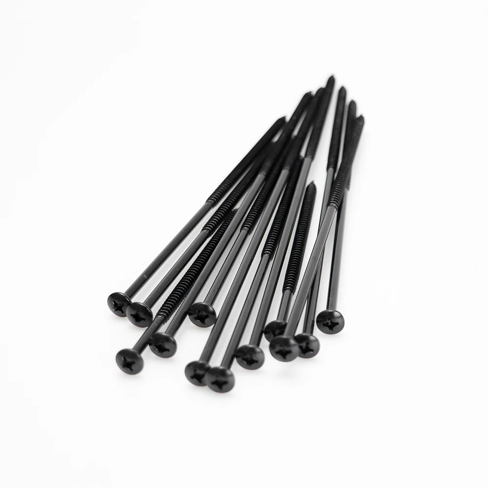 #12 screw Roofing Fasteners Black Plated Roofing Self Drilling Screws Custom Metal 125mm for roof installation