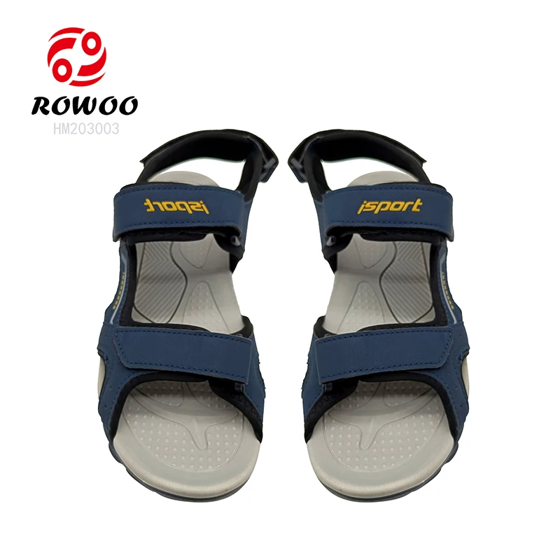 Wholesale Large Size Men Casual Sandals Handmade PU/Genuine Leather Sports Shoes