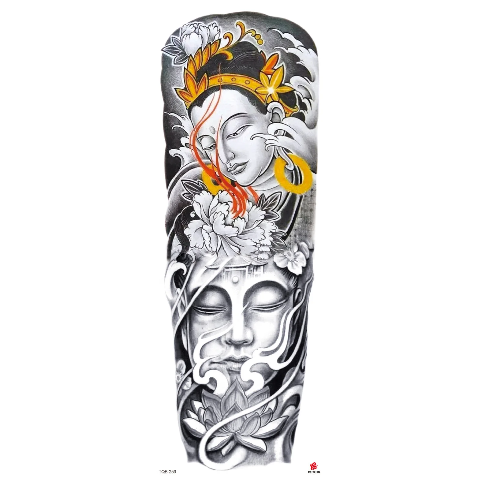 halloween decor custom  arm tattoo temporary halloween tattoo sticker