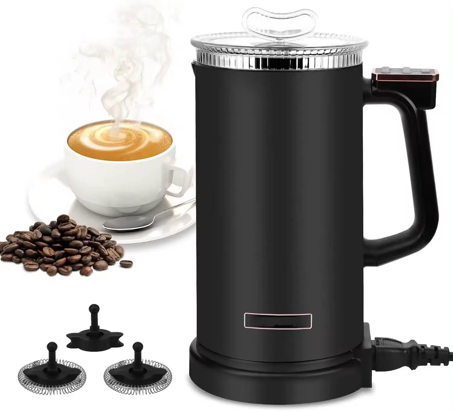 Household Electric milk Frother 4 in 1 Milk Frothing Pitcher Froth Heater Hot Milk Foaming maker