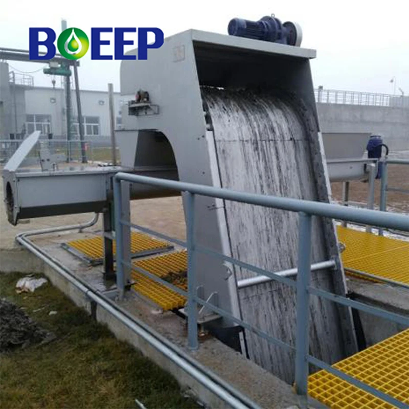 Automatic Municipal Pump Station Wastewater Treatment Mechanical Trash Coarse Rake Bar Screen