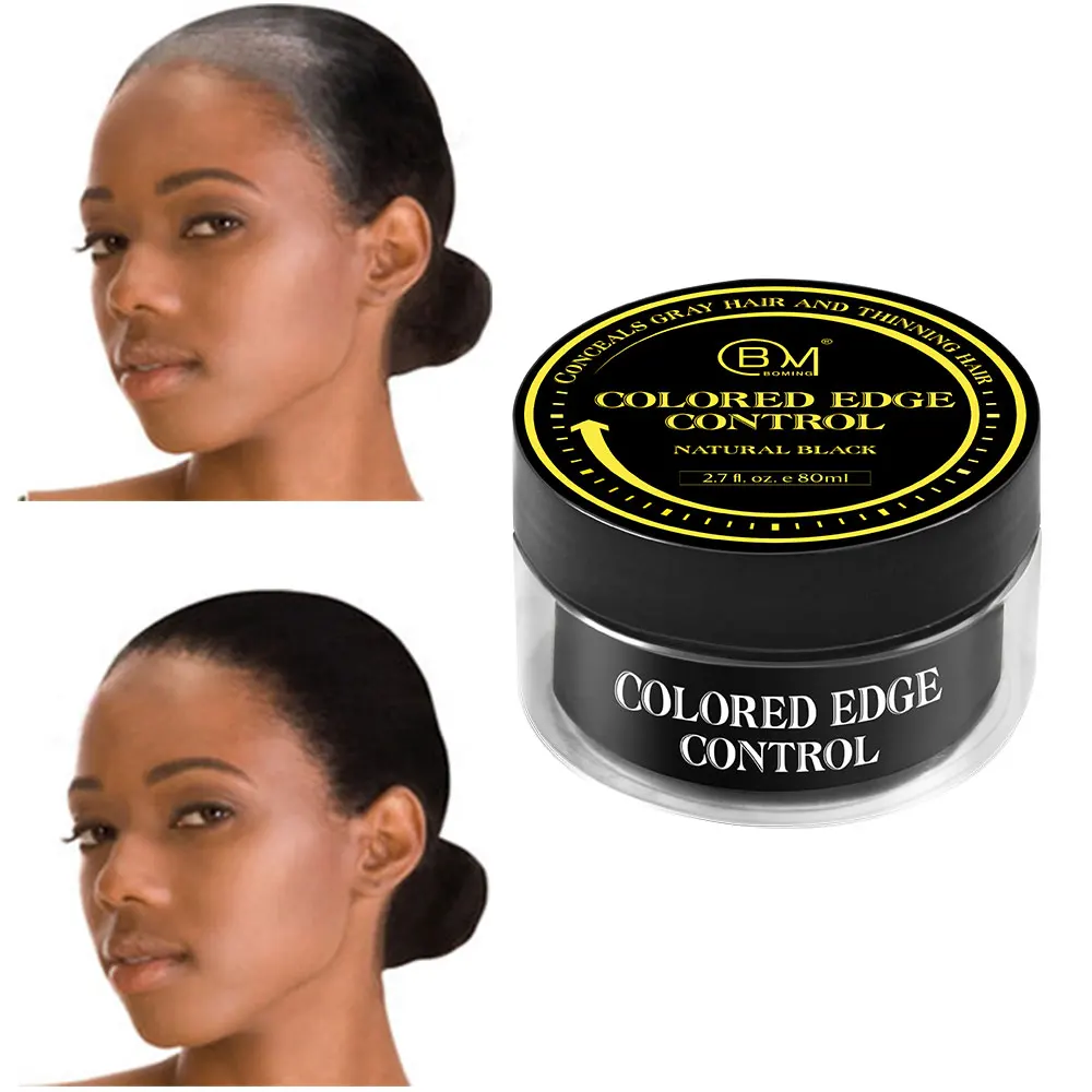24 hours super strong hold oil based tinted edge control personal colored edge control for black women