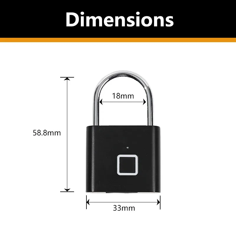Brand New Padlock. Fingerprint Lock Smart Padlock In Good With Great Price