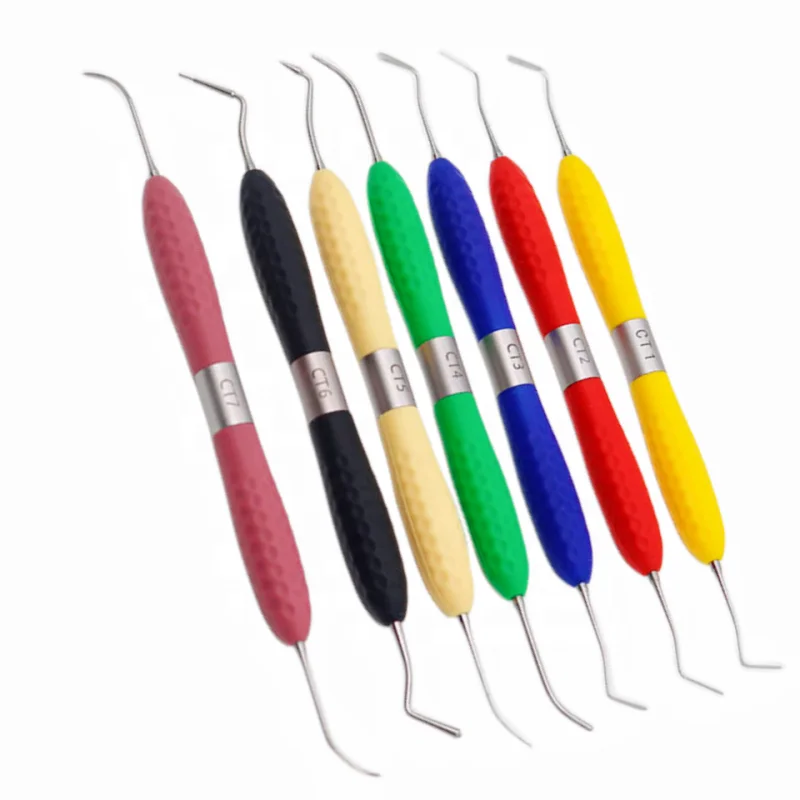 Wholesale Coloured Dental Composite Resin Filling Spatulas Dental Aesthetic Restoration Kit