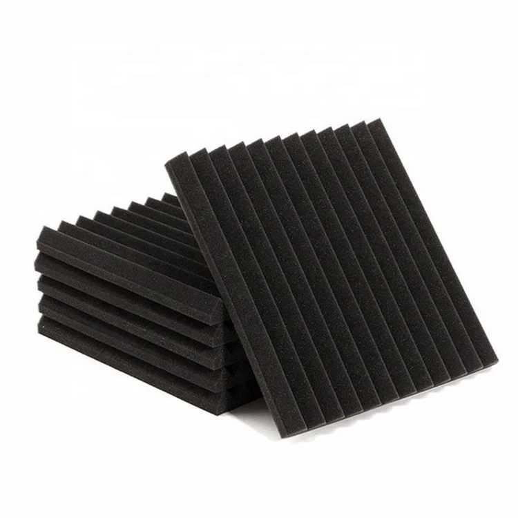 Wall Decoration Absorbs Sound Polyester Acoustic Panel Sale Black Light Decorative Style Graphic Room Office Technical Color Tex