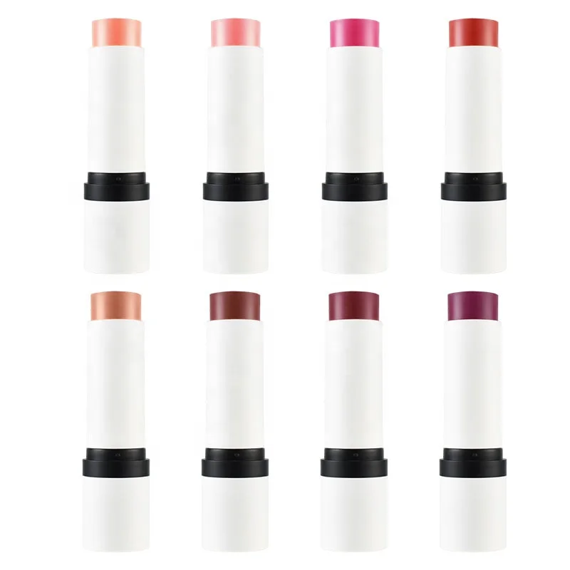 Organic Vegan Blush on Cheek Lips Natural Waterproof Moisturizer Matte Cream Blush Private Label Blush Stick with Brush