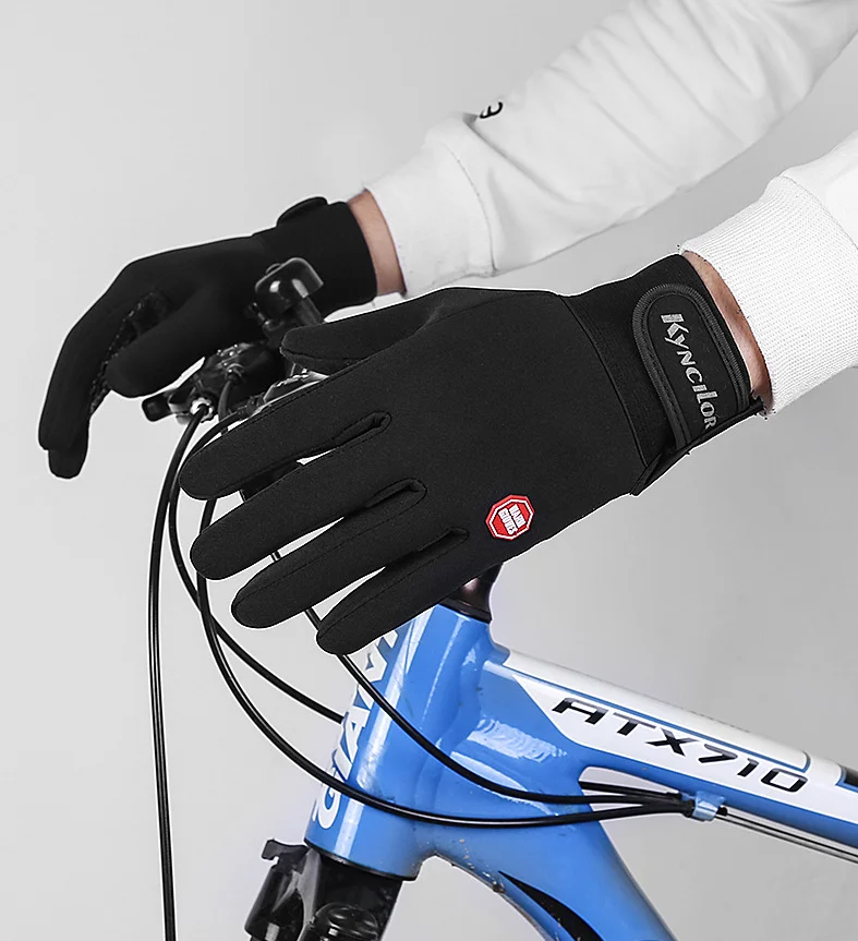 Winter Sports Non Slip Touch Screen Protection Gloves Hot Fleece Lined Mountain Waterproof Ski Gloves