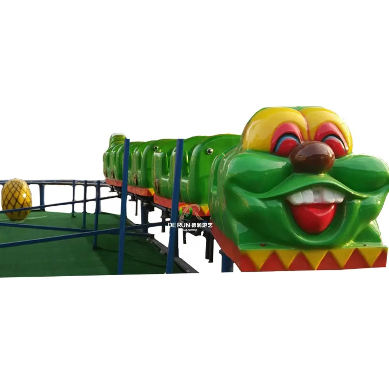 
Amusement rides manufacturers kids electric train ride Worm pulley rides 