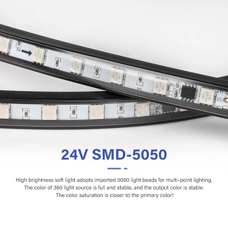 Others Car Light Accessories RGB 24V LED Strip light Car Led Decoration strobe warning Truck Side Neon Light