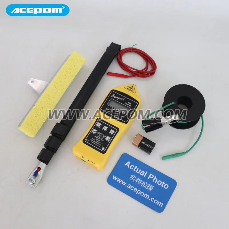 Wet sponge leak detector WETSPONGE Checking the coating anti-corrosion layer with seven meters of cable