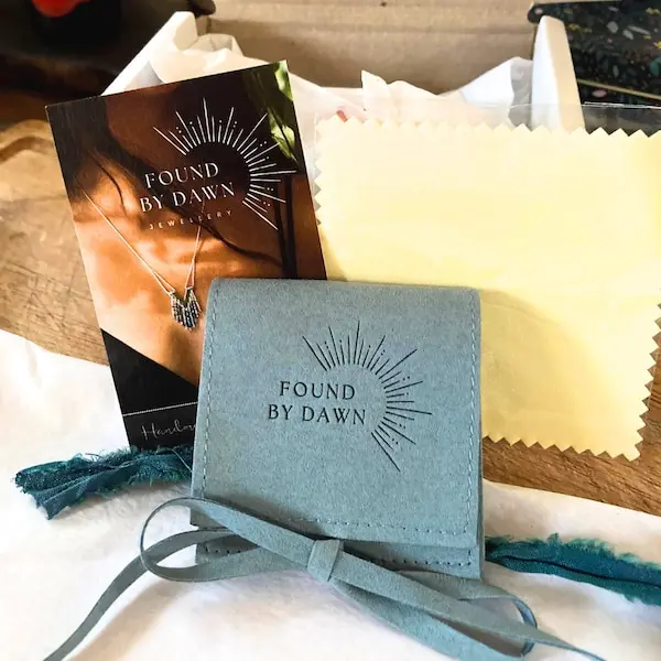 Custom Personalized Necklace Bracelet Ring Earring Package Suede Microfiber Envelope Sachets Ribbon Jewelry Pouch Bag With Logo