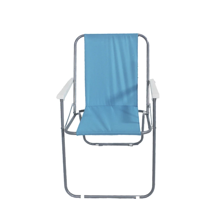 Easily taken Cheap steel  Spring folding beach chair with armrest