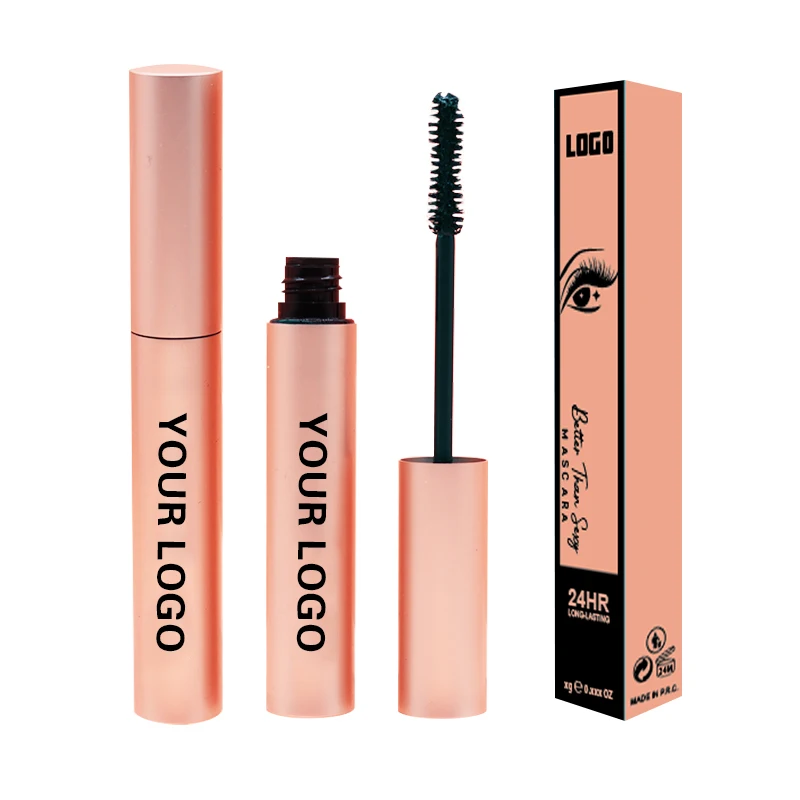 Shicelle New Luxury Tube Customized Smudge Proof Vegan Private Label Eyelashes Waterproof Volume 4D Fiber Mascara