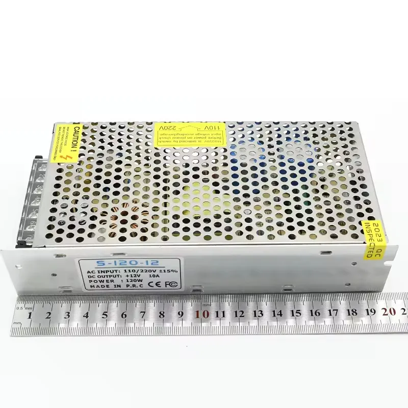 AC 110V/220V to DC 12V10A 120W regulated transformer switching power supply driver for LED stage lighting security monitoring