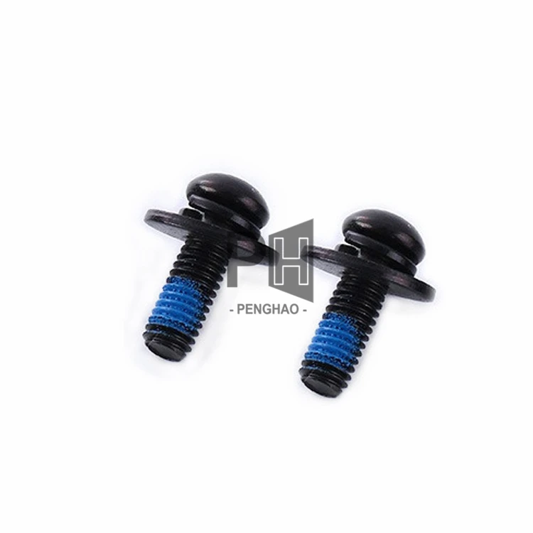 Adhesive Three-Combination Screws Anti-Loose Anti-Drop Anti-Slip Anti-Vibration Coated Nylon Patch Hex Socket Bolts