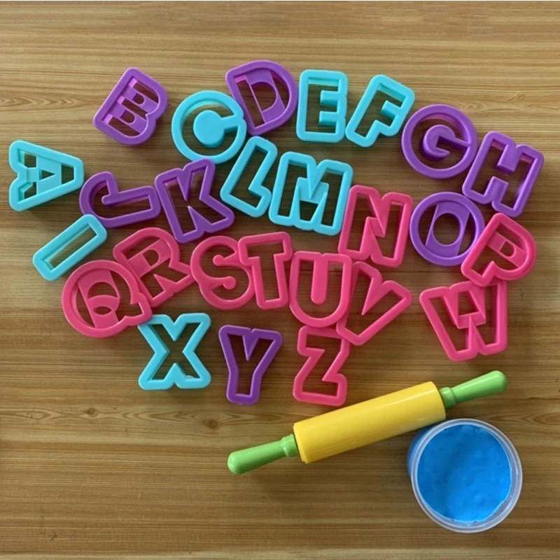 New set big alphabet number letter font plastic cookie cutter fondant tool baking cake mold decorating pastry DIY