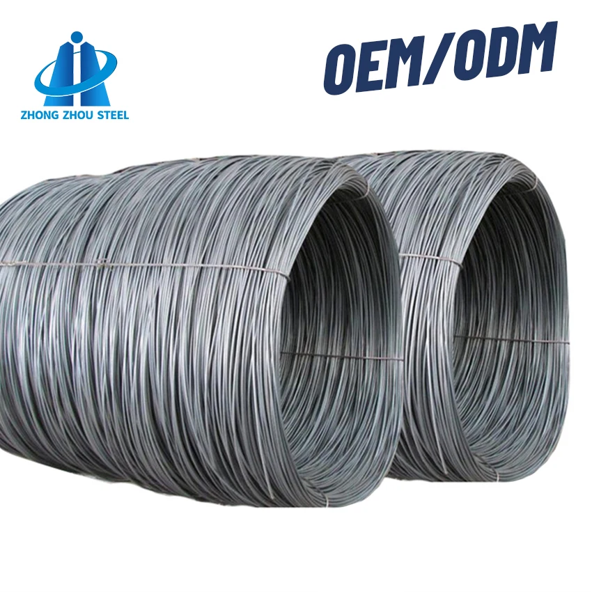 SAE1008/Q195 MS low carbon steel wire rod, nail making wire, 5.5mm 6.5mm 8mm wire price