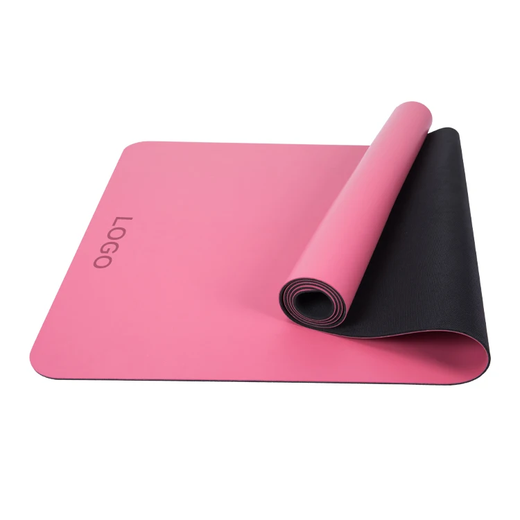 2025 New Non Slip Large Eco-friendly EVA Block Durable Polyester UV Printed Custom Golden Black PU Natural Rubber Yoga Mat