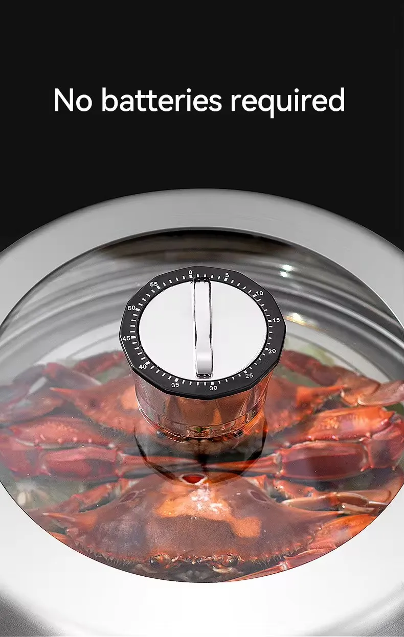 Nice quality encapsulated base bottom fast heat save time kitchen no battery automatic timer large 32cm steam steamer pot cooker