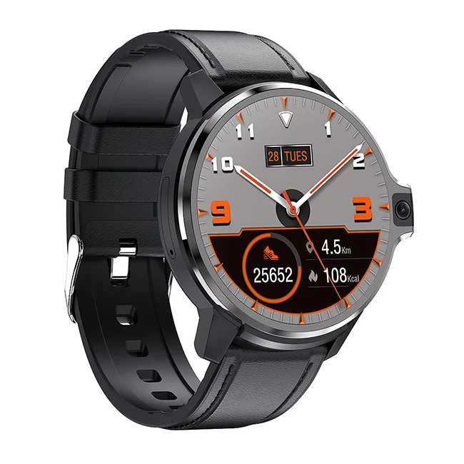 4G SIM Card Android 9.1 Mobile Phone Smartwatch DM30 1.6INCH Round Touch Screen Reloj WiFi GPS 5.0MP+5.0MP Camera Smart Watch