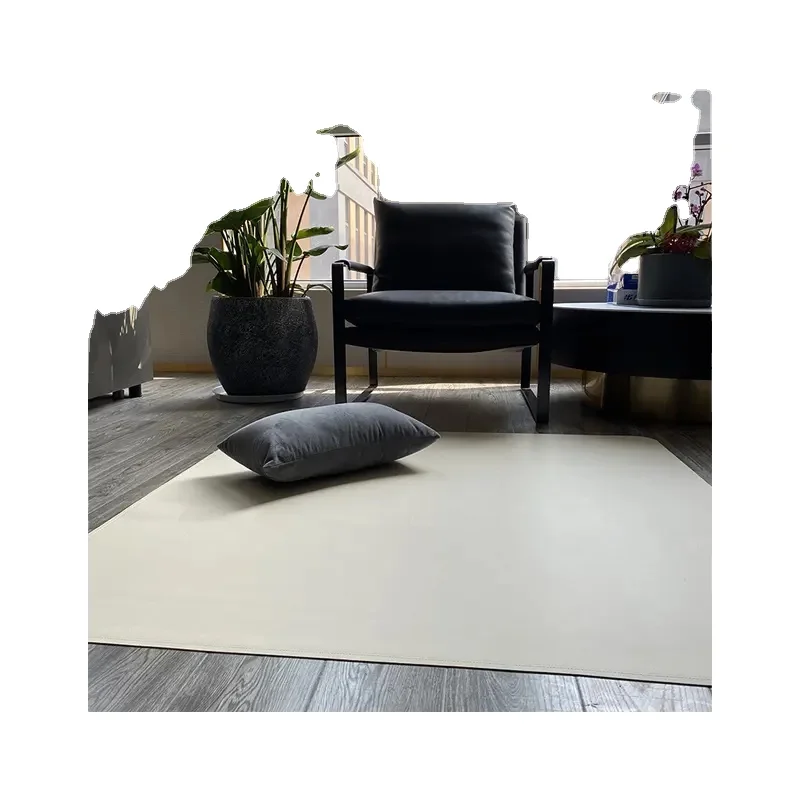 Double sided pu Vegan Leather Mat 1.7mm For Outdoor And Indoor printed carpets