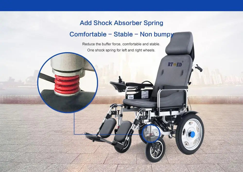 Medical Folding Light wheelchair electrically powered wheelchair for elder and disabled hospital use 2021 best selling